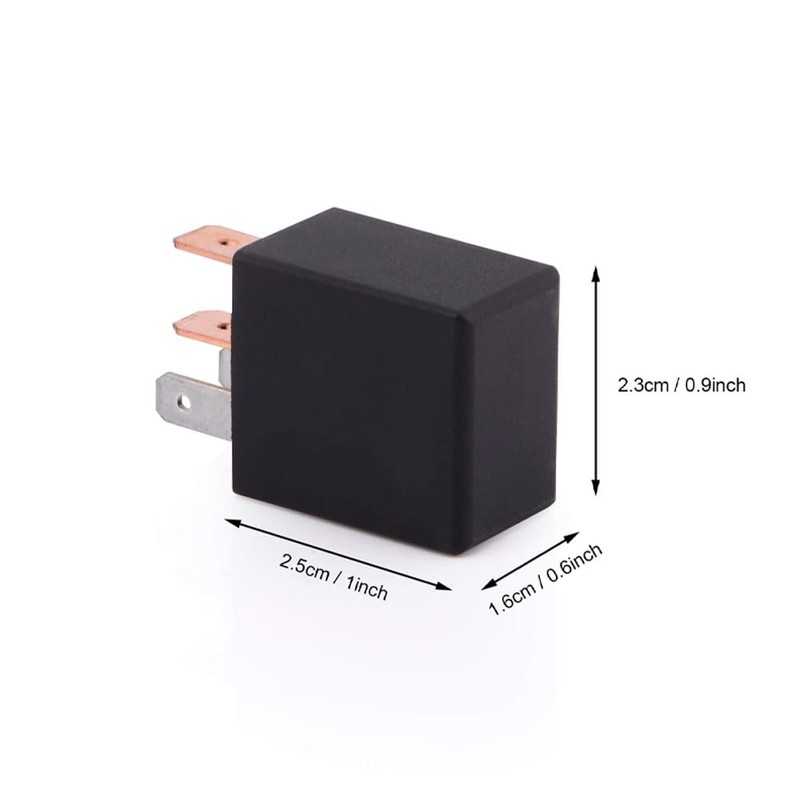 Sarini 2 Pack 4 Pin 12V Relay, 30A Multi-Purpose Automotive