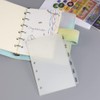 2 Pack A7 Binder Dividers 6 Tabs Clear Plastic Binder