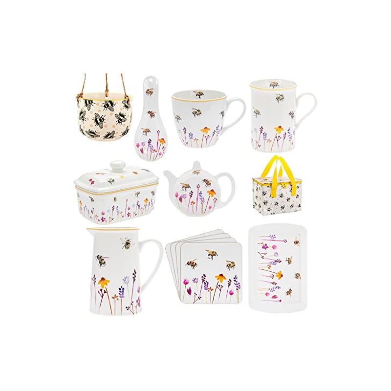 Jennifer Rose Busy Bees Melamine Small Snack Tray 23 x