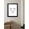 AIANHUA Back and White Makeup Room Wall Art Woman Girly