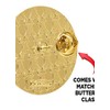 Crown Awards Winged Foot Chenille Pin, Gold Track Award Pins,