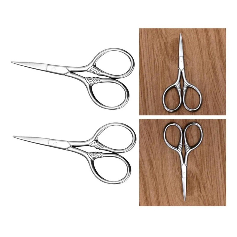 2x Beauty Beard Bigote Ceja Nariz Recorte Tijeras Clippers