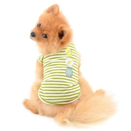 PAIDEFUL Stripe Dog Shirts for Small Medium Dogs Cats Soft Cotton Vest Tee Sleeveless Breathable Tank Tops Puppy Girls Boys Chihuahua Yorkie Clothes t Shirts Pet Summer Wearing Outdoor