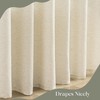 VOILYBIRD Natural Linen Shower Curtain, Farmhouse Bath Decor Slub Texture