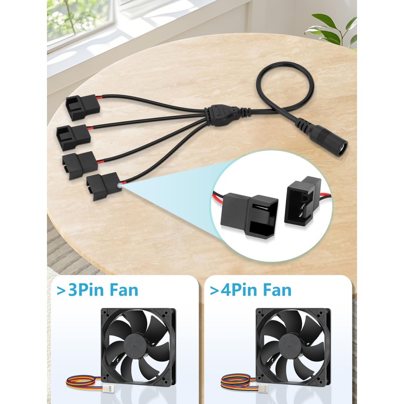 Wathai 36W 12V PC Fan Speed Controller Adjustable Power Supply