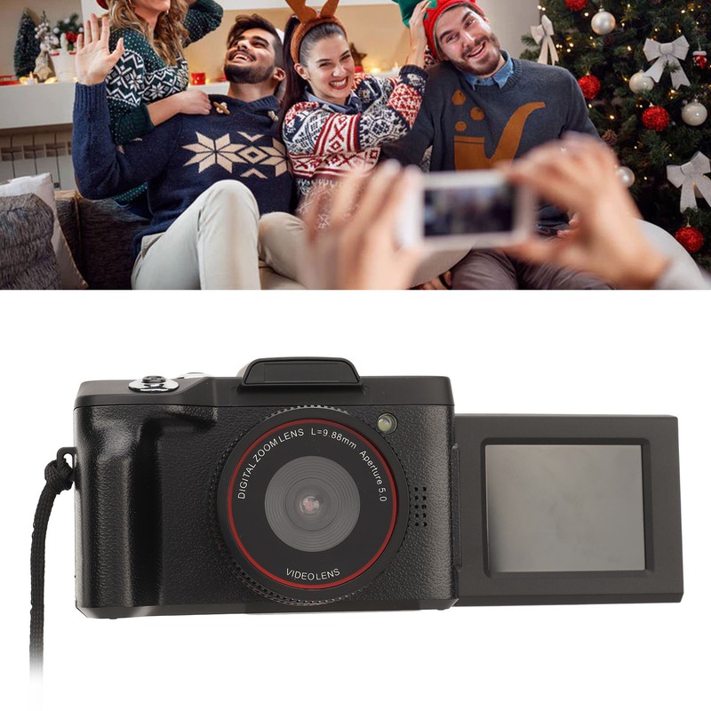 1080P Digital Camera 16MP HD Flip 2.4in TFT Screen 1/4
