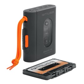 MUSE Cassette Player - Portable Cassette Player with Headphone Jack | Fast Charging via USB-C - Chic Design | Black