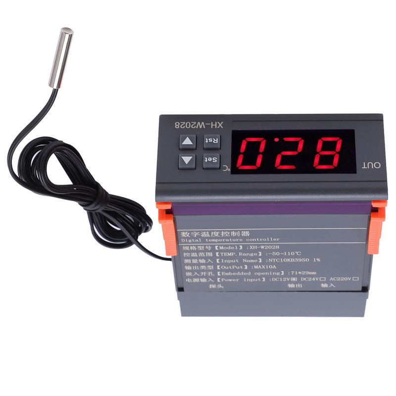Digital Temperature Controller 0.1℃ Accuracy Thermostat Temperature Regulator for RefrigeratorDC12V