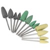 Dental Silicone Rubber Polisher Grinding Head Stainless Steel Shank Dental