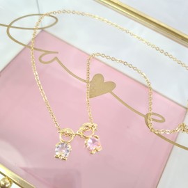 Tutti Joyería Artesanal | Collar Personalizado con hijos con zirconia en forma de Corazon - Hija - Hijo - Hija y Hijo - 2 Hijas - 2 Hijos - 2 Hijas y 1 Hijo - 2 Hijos y 1 Hija - 3 Hijas - 3 Hijos - 4 Hijas - 4 Hijos - Acero Inoxidable