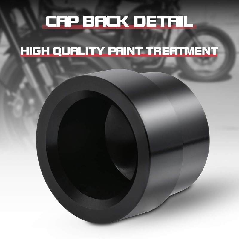 KaTur Black CNC Aluminum RC Front Axle Cover Cap Nut