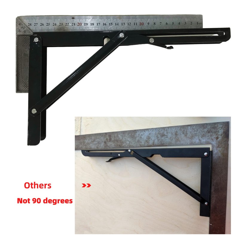 Folding Shelf Brackets 8 inch,Folding Brackets Heavy Duty Max.Load 410lb,DIY