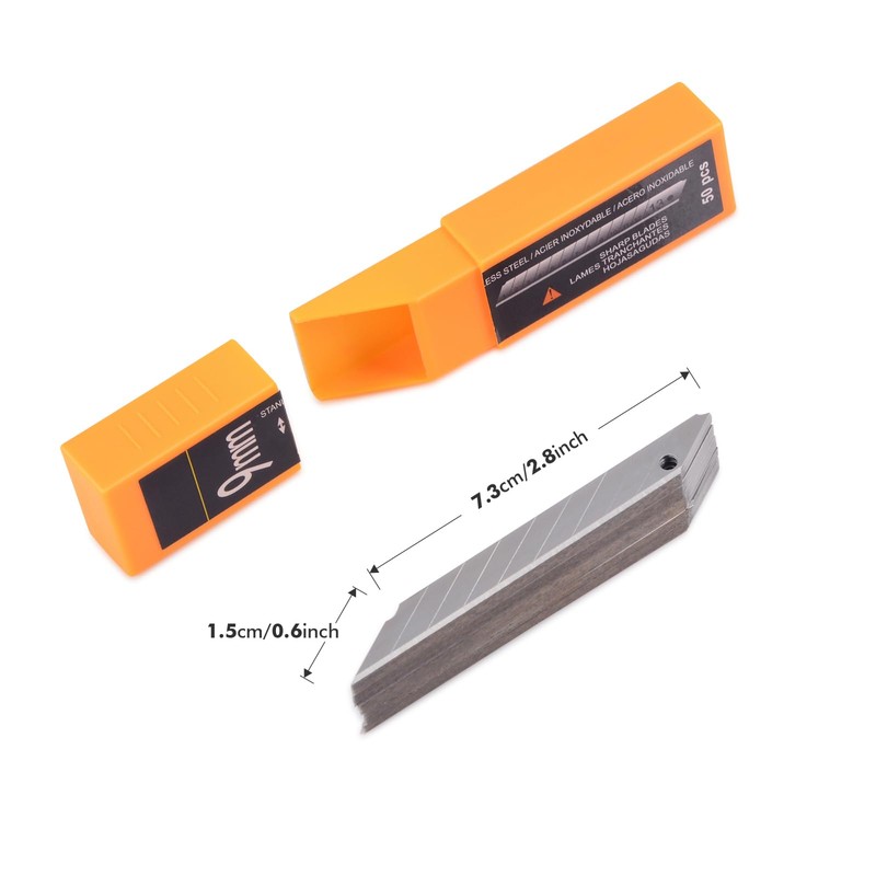 FOSHIO 60 Degree Snap Off Blades 9MM Universal Art Knife