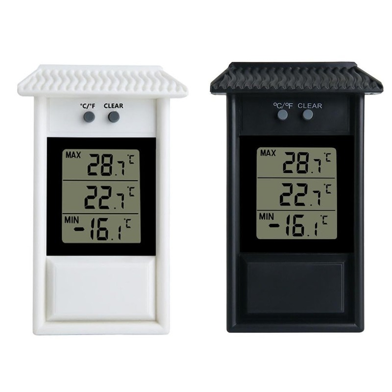 Garden Thermometer Outdoor Waterproof Digital Display Temperature Range 20-50 °C