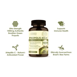 Rawleigh Propolis Max: 60 Vegetarian Softgels - Brazilian Green Propolis