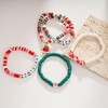 Sylph 5PCS Christmas Bracelets Set for Women Bell/Santa Claus/Snowflake/Reindeer Merry