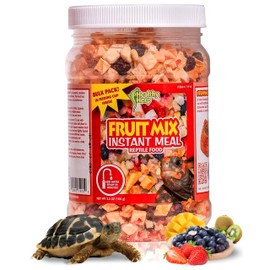 Healthy Herp Fruit Mix Instant Meal Reptile Food - Bearded Dragon Accessories & Bearded Dragon Food - Nutritious Blend for Bearded Dragons, Box Turtles, Tortoises, Hermit Crabs - 7 x 0.21 oz (6g) Cups
