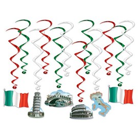 Italian Hanging Swirls (12 Pcs) - 1 Pack
