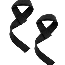 Correas Acolchonadas de Levantamiento de Pesas, Straps para Gym para Proteger Muñeca y Dedos, Antideslizantes Correa de Soporte para Levantar Pesas, Aptas para Crossfit, Culturismo de Hombre/Mujer(Negro)