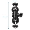 Ball Head Arm Super Clamp Mount Multifunctional Double Ball Adapter