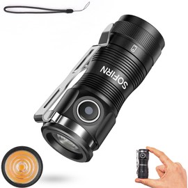 Sofirn SC13A, Anduril Programme, 1300LM, Range 152M, Higher Playability, More Interesting Design, IP68 Waterproof, AL6061, Mini Torch for Camping, Hiking, Emergency, Outdoor Torch