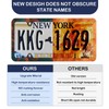 Retro Ocean Wave License Plate Frame - Unobstructed Narrow-Edge 2