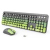 FOPETT Wireless Keyboard and Mouse Combo, 104 Keys Full-Sized 2.4