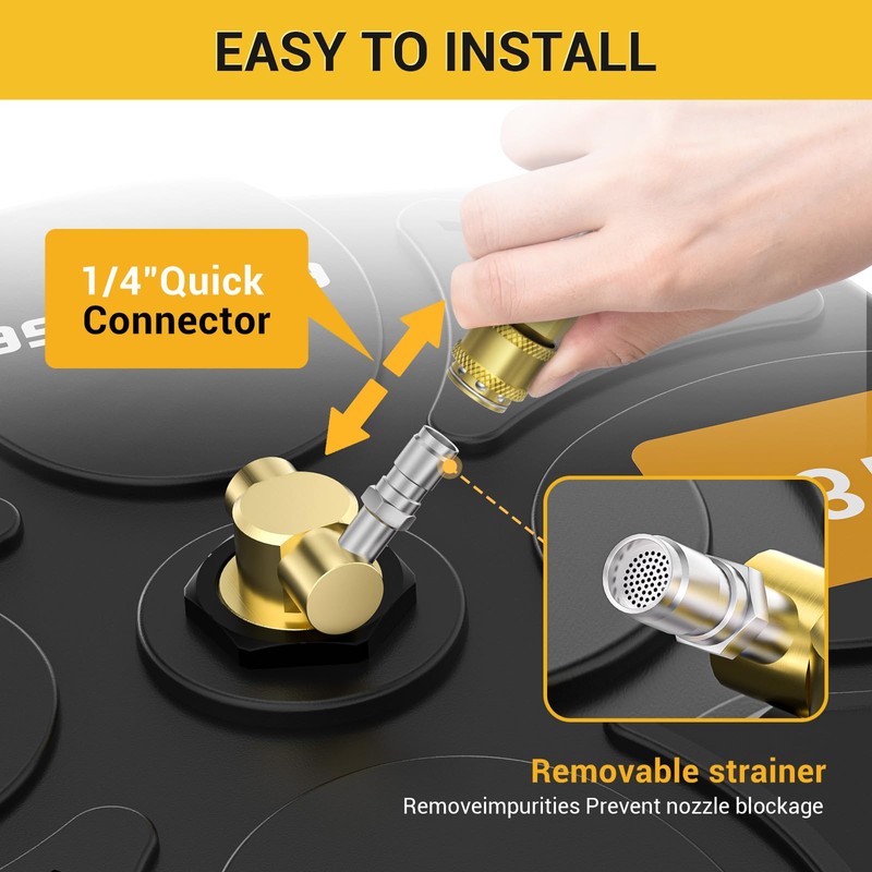 EVEAGE 18 Inch Large Size Pressure Washer Surface Cleaner Attachment