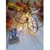 Lighted Wire Pumpkin for Fall Home Decor or Office Autumn
