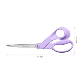 Fiskars Designer Universal Scissors Right-Handed Length 21 cm Stainless Steel Blades Ultra Lilac Explore 1066454