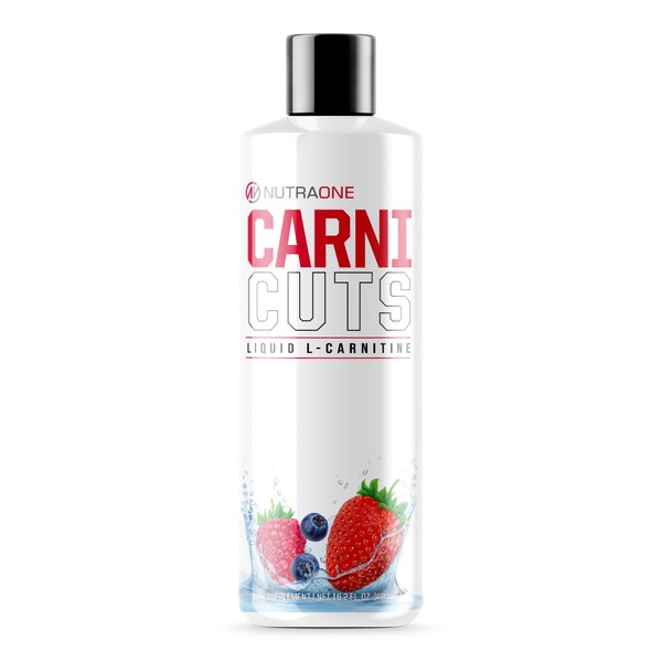 Carnicuts L-Carnitine Liquid Supplement by NutraOne Stimulant Free* (Berry Blast - 32 Servings)