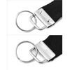 QWORK Pack of 40 Silver Lanyard Blanks with Key Ring