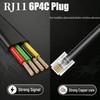 ZTOXLR Phone Extension Cord 50FT Long Phone Cable Line Wire,