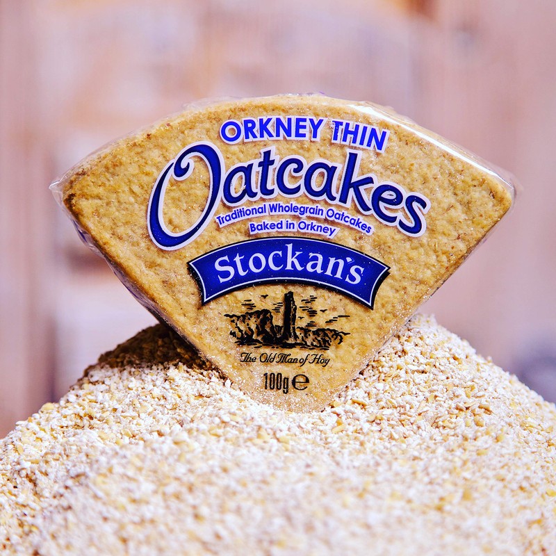 Stockan's Orkney Wholegrain Thin Oatcakes Gifting Tin - Traditional Scottish