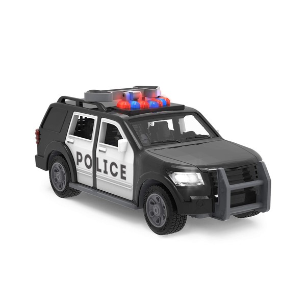 Driven by Battat – Micro Police SUV – Toy Car with Lights and Sound – Rescue Cars and Toys for Kids Aged 3 and Up