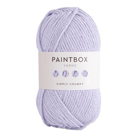 Paintbox Yarns Simply Chunky - Acrylic Yarn - 149yds (136m)/ 100g (3.53oz) - Pale Lilac Acrylic Knitting Wool for Crochet - Soft & Durable - Bulky Knit - Great for Sweaters, Blankets, Accessories