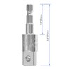FOCMKEAS Power Drill Sockets Adapter 1/2" Impact Square Drive Adapter,