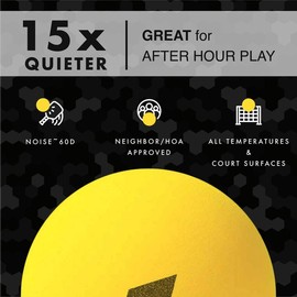 Stealth Pickleball Balls - Quiet Outdoor & Indoor Pickleball Balls (Set of 3)