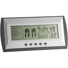 TFA Dostmann digital weather station 35.1065, silver gray