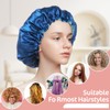 2 PCS Shower Cap Satin Bonnet Sleep Bonnets for Women,
