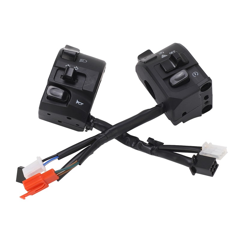 Motorcycle Handlebar Switch 7/8inch Light Trumpet Universal Handlebar Switch Replacement