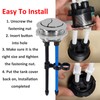 48mm/1.89 inch Toilet Tank Button Toilet Button Flush Button Replacement