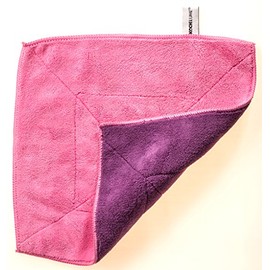 Kochblume Microfibre Cloth 30 x 30 cm Extra Absorbent Fibres Washable up to 40 °C Colour: Pink/Purple