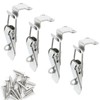 ITROLLE 4PCS 90mm 90 Degree Right Angle Latch Stainless Steel
