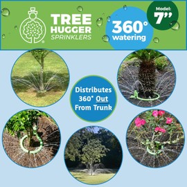 Tree Sprinkler with 360° Outward Direction, Water Sprinkler for Trees That Reaches The Nutrition Zone for Tree Root Watering (7")