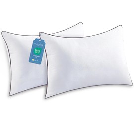 JOLLYVOGUE Pillows Queen Size Set of 2 for Sleeping, Soft and Supportive Bed Pillow with Down Alternative Filling for Side and Back Sleepers, Hotel Collection