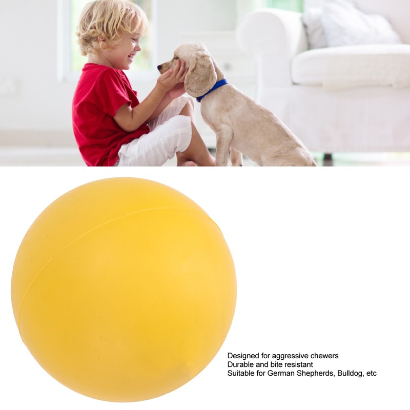 Dog Bouncing Ball Solid High Elasticity Toxic Free Floating Rubber