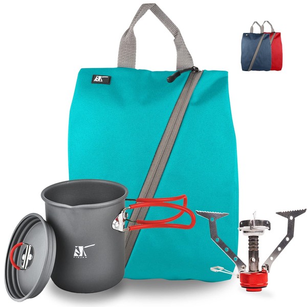FINJAN Backpack Cooking Kit Camping Set Ultralight for 1 Person,