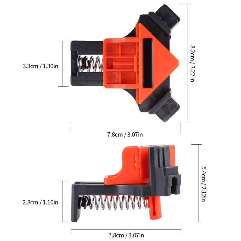 YFFSFDC Corner Clamp Woodworking Ruler DIY Tool Right Angle 90