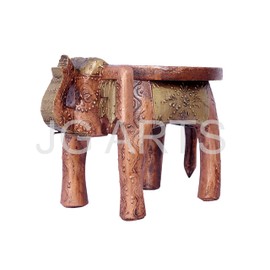 JGARTS More Buying Choices Wooden Wood Elephant Stool Handicraft Gift Foot Stool Step Stool 7.5" Souvenir